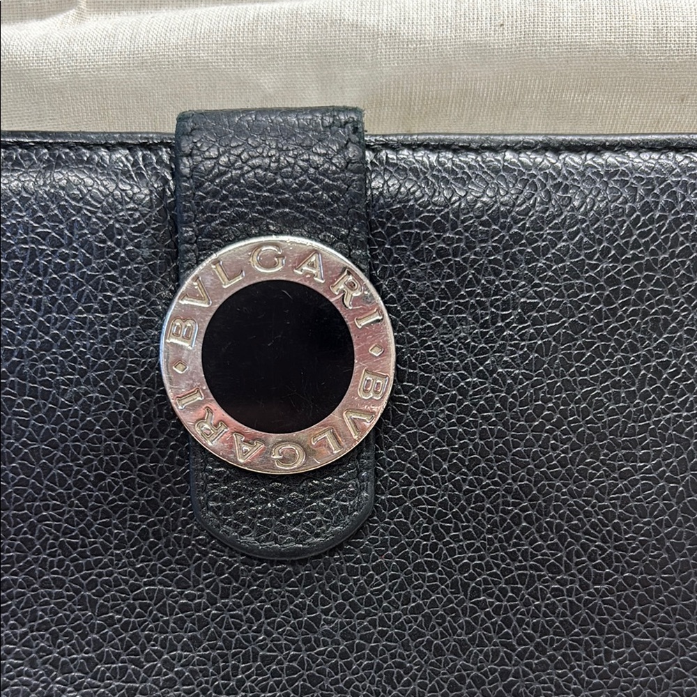 Bulgari Black Leather Wallet #Bvl-147 View 2
